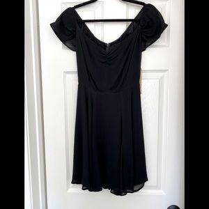 Reformation off the shoulder black dress tags on!